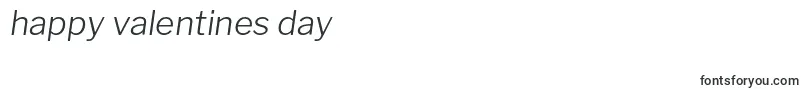 LibrefranklinLightitalic-Schriftart – Schriften zum Valentinstag